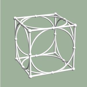 Cube with Midcircles