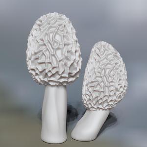 naturalist sculpture morel mushrooms