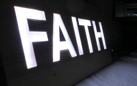FAITH sign letters