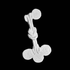 Gold weight in the form of a European-style key at The British Museum, London