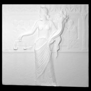 Relief depicting the Goddess Moneta