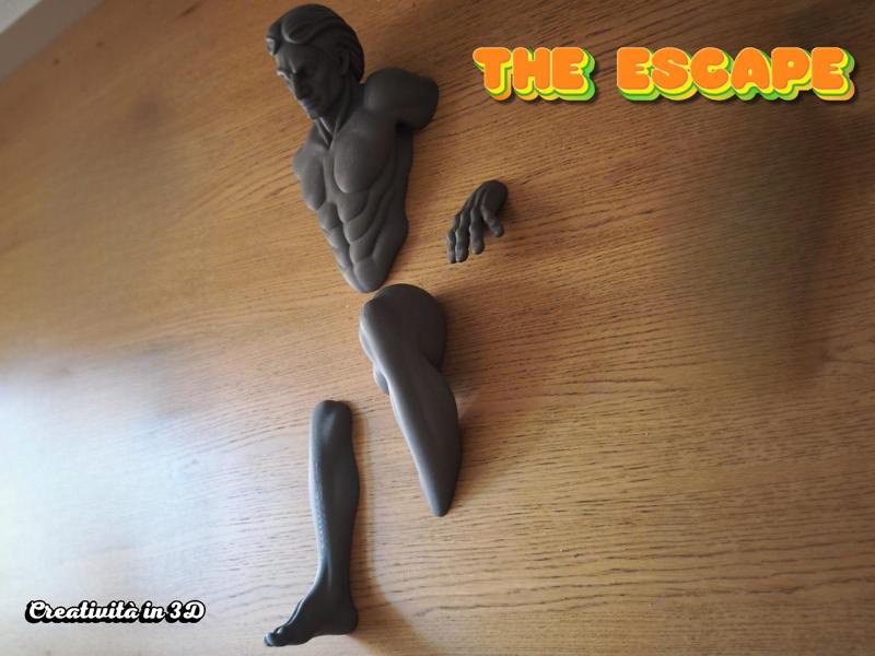 The escape - wall sculpture