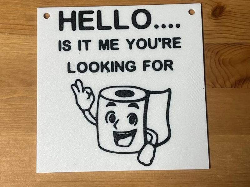 Bathroom sign