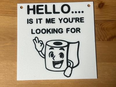 Bathroom sign