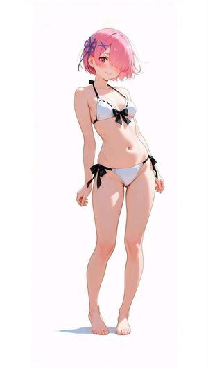 Ram, anime girl in a swimsuit
