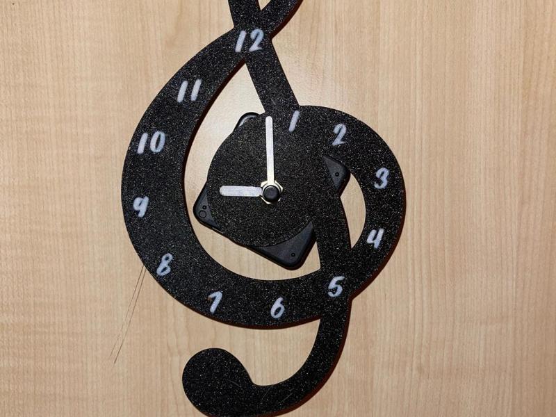 Musical Note Clock