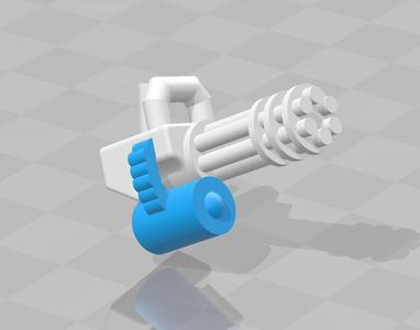 Lego Minigun + Ammo drum