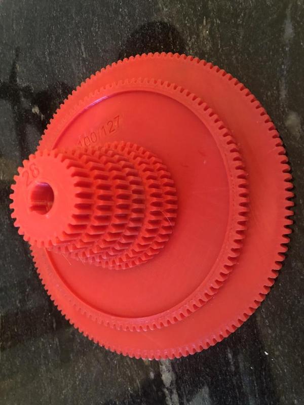 Hercus 9A lathe 100/127 transposing gear set for metric threading