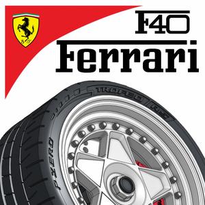1/18 FERRARI F40 WHEEL - LBWK / LIBERTY WALK / PORSCHE / VW / RACING / RIM / SUBARU / STI WRX / OPEL / BMW / MERCEDES / FORD/ NISSAN / GTR / MITSUBISHI / EVO / AE86 / MUGEN / TYPE R / ROHANA /