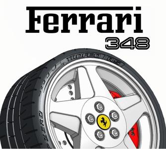 1/18 FERRARI 348 GTS WHEEL - LBWK / LIBERTY WALK / PORSCHE / VW / RACING / RIM / SUBARU / STI WRX / OPEL / BMW / MERCEDES / FORD/ NISSAN / GTR / MITSUBISHI / EVO / AE86 / MUGEN / TYPE R / ROHANA /