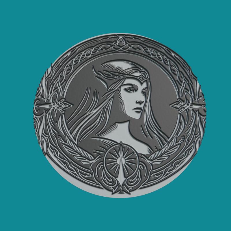 Arwen Print Model Arwen Medallion Arwen Wall Decor