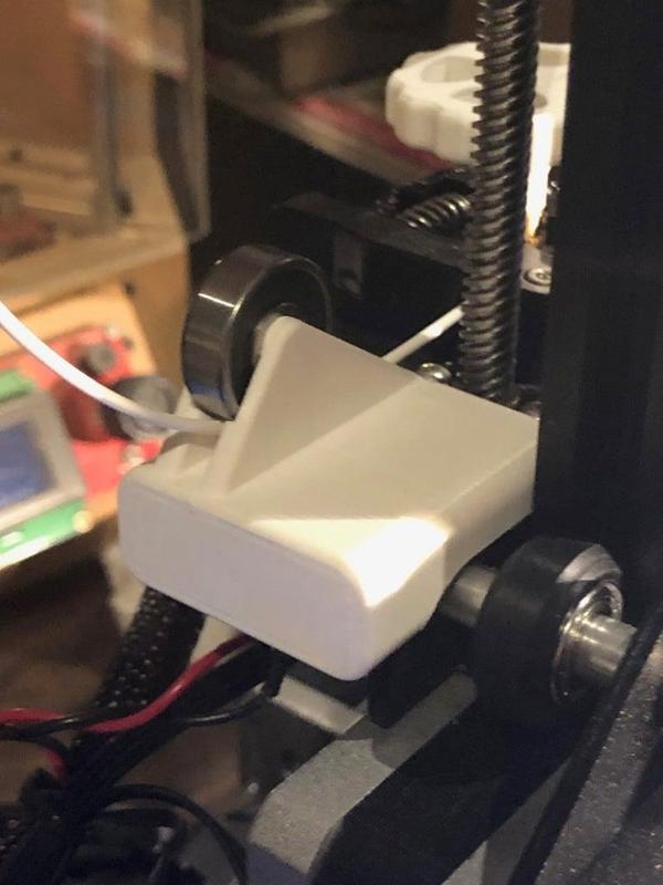 Ender 3 Filament runout sensor and guide with bearing