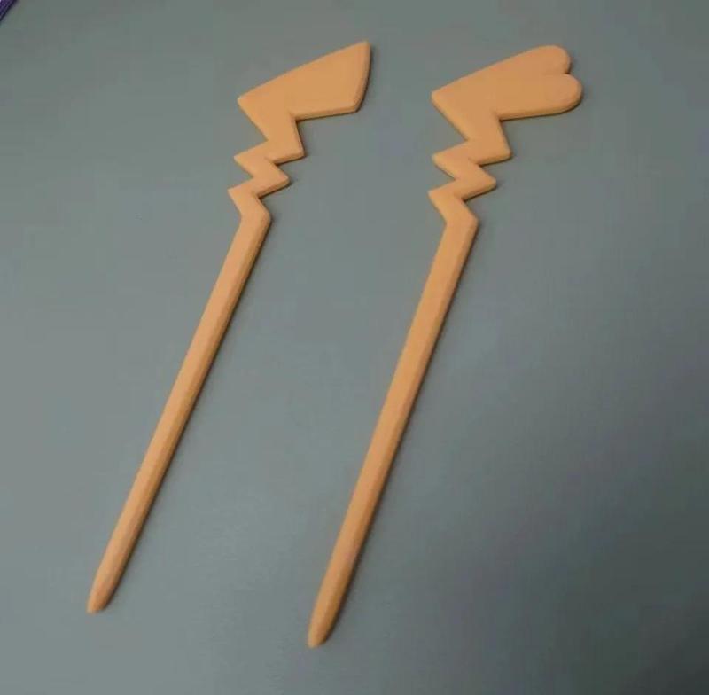 Pikachu Tail Lightning Hairpin pokemon Pikachu