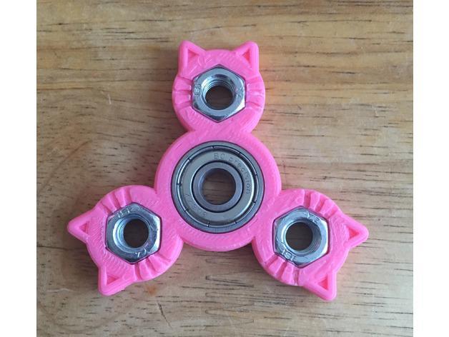 Triple Hex Nut Cat Spinner
