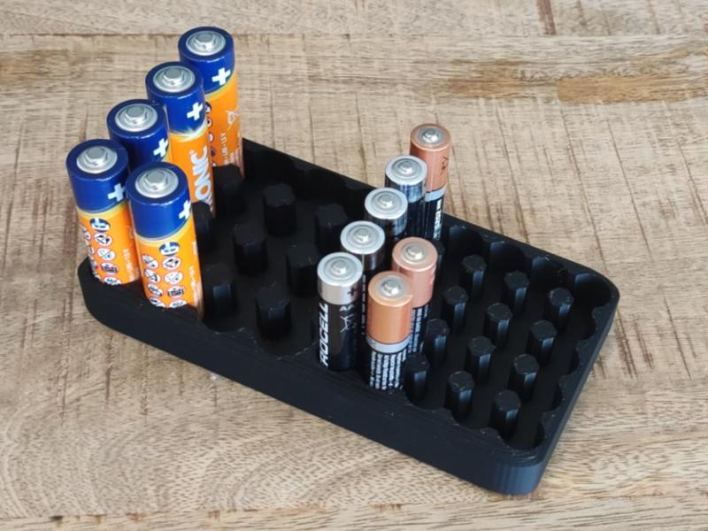 AA and AAA battery holder
