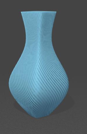 Vintage Spiral Vase