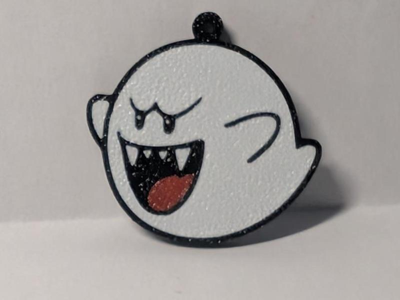 Super Mario Boo Ghost Keychain