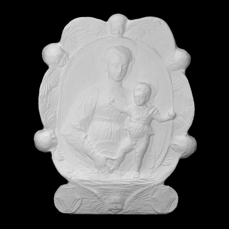 Virgin and Child in Wreath of Angels