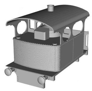 Cockerill type IV vertical boiler steam loco 1/43 scale