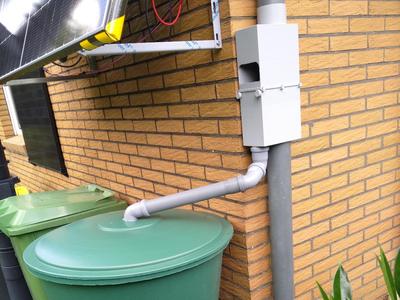 Rain Collector for DN87 Downspout