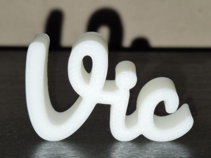 Vic Name Sign Display Decor