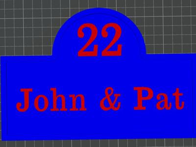House Sign with Text