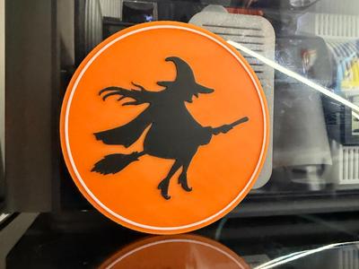 HALLOWEEN FLYING WITCH COASTER 