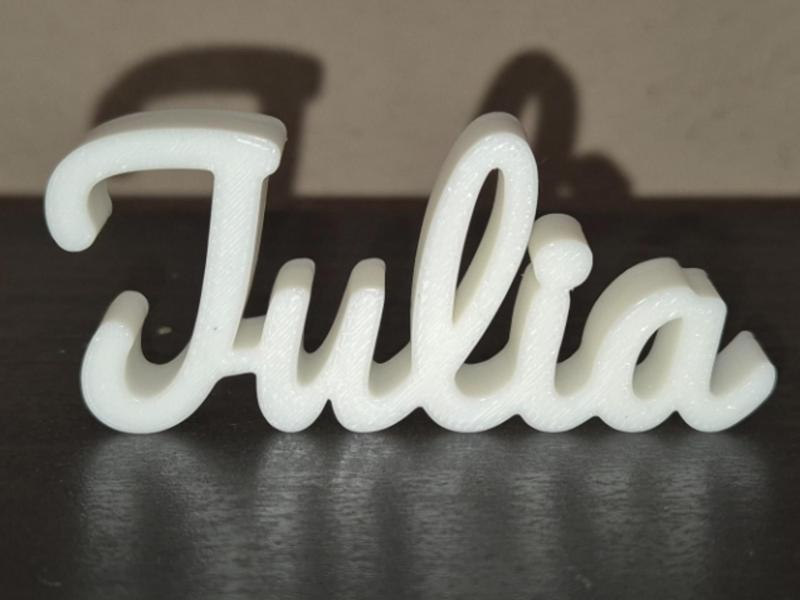 Julia Name Sign Display Decor