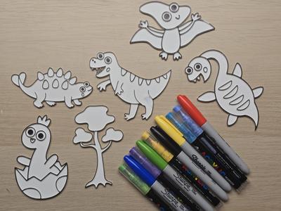 Cute Dinosaur Coloring Fun