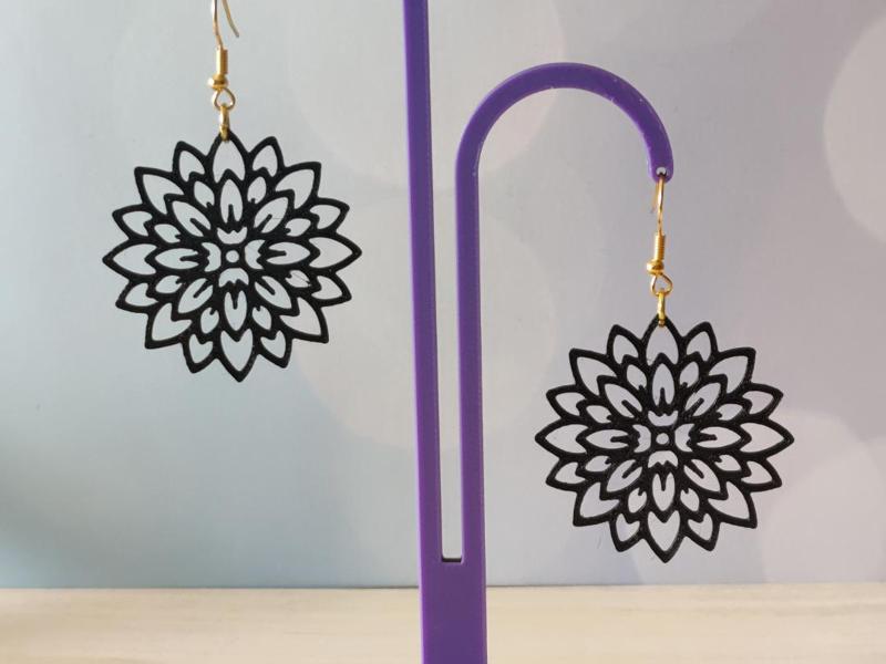 Mandala Flower Earring