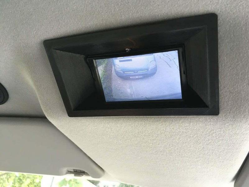 Car rear camera display frame