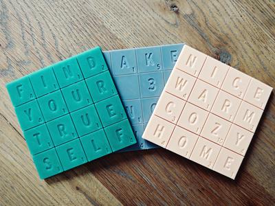Parametric Scrabble Coaster