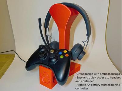 Xbox controller & headphone + battery stand