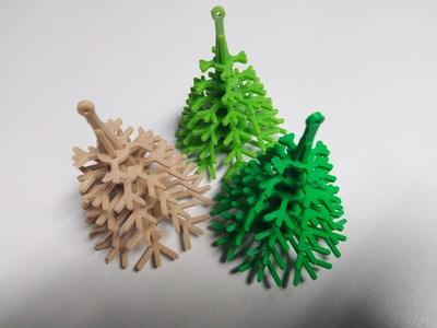 Christmas tree decoration on Card