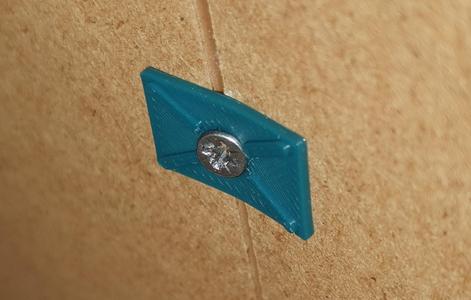 Cabinet back holder clip