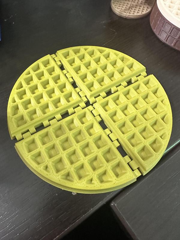 Articulating Waffle with Butter