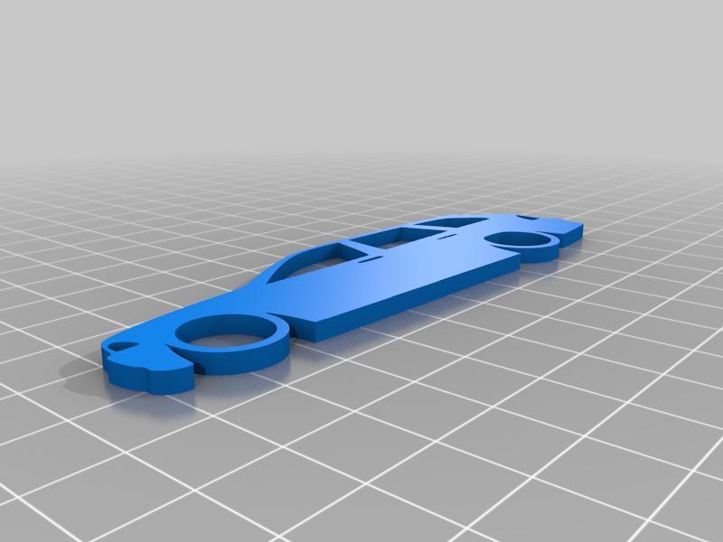 E46 Touring Side Keychain