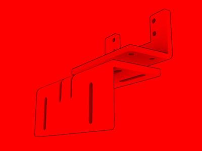 Adjustable Dual-Axis Mount for MG995 Servo