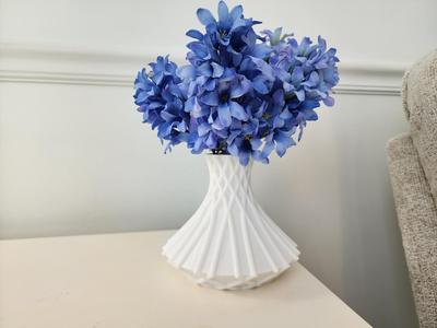 Cross Hatch Modern Vase