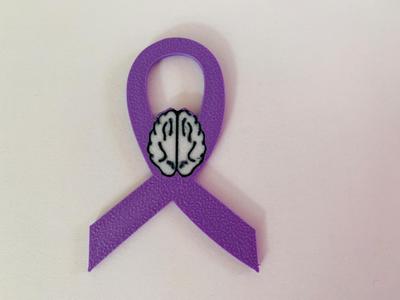 Ribbon Awareness Pin Epilepsy