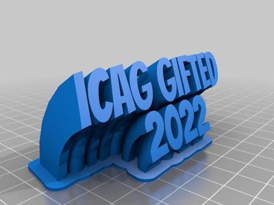 ICAG 2022 Sweeping Name Plate