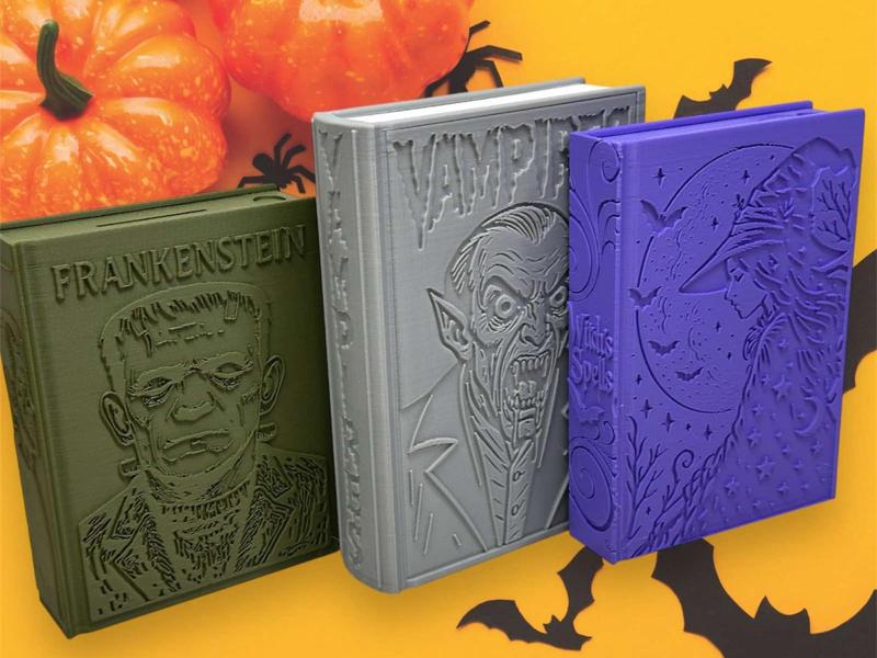 Halloween Book Collection Hidden Bank