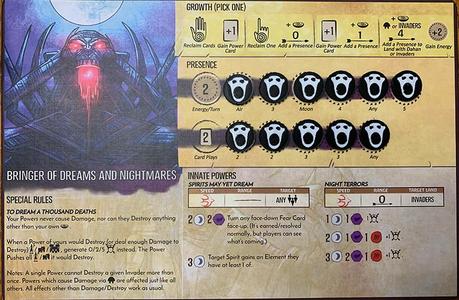 Spirit Island 2 color Bringer of Dreams and Nightmares presence token