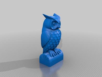 Owl with 4x4 post inset