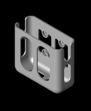 Under desk mount for Apple MacBook Pro 61W power block