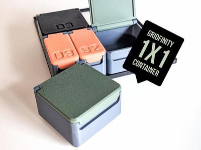 1x1 Box Gridfinity-Compatible Mini Container