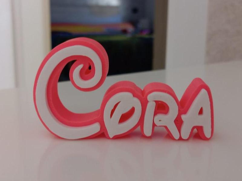 Cora Disney Name Sign Decorate Room child Birth