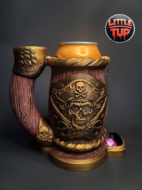 Pirate Can Cozy Dice Tower
