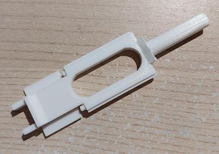 Sliding window spring pin piece