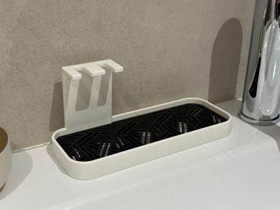 Electric Toothbrush Holder with Brush Head Storage